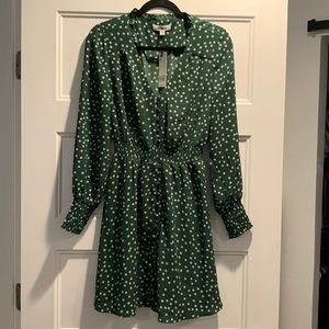 BB Dakota green daisy print dress -M